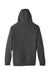 Team 365 TT96 Mens Zone HydroSport Fleece Water Resistant Hooded Sweatshirt Hoodie Heather Dark Grey Flat Back