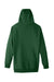 Team 365 TT96 Mens Zone HydroSport Fleece Water Resistant Hooded Sweatshirt Hoodie Dark Green Flat Back