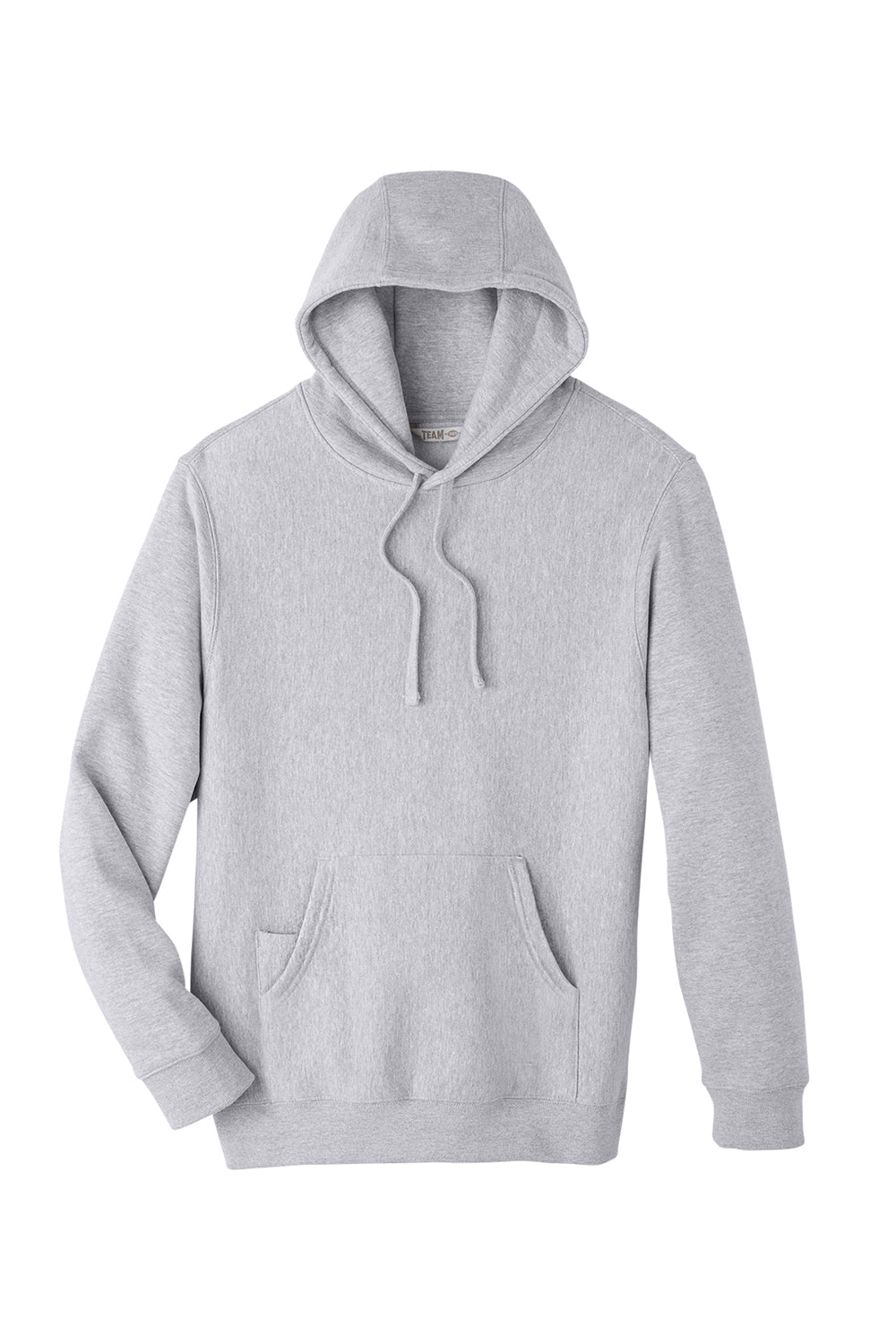 Team 365 TT96 Mens Zone HydroSport Fleece Water Resistant Hooded Sweatshirt Hoodie Heather Grey Flat Front