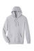 Team 365 TT96 Mens Zone HydroSport Fleece Water Resistant Hooded Sweatshirt Hoodie Heather Grey Flat Front