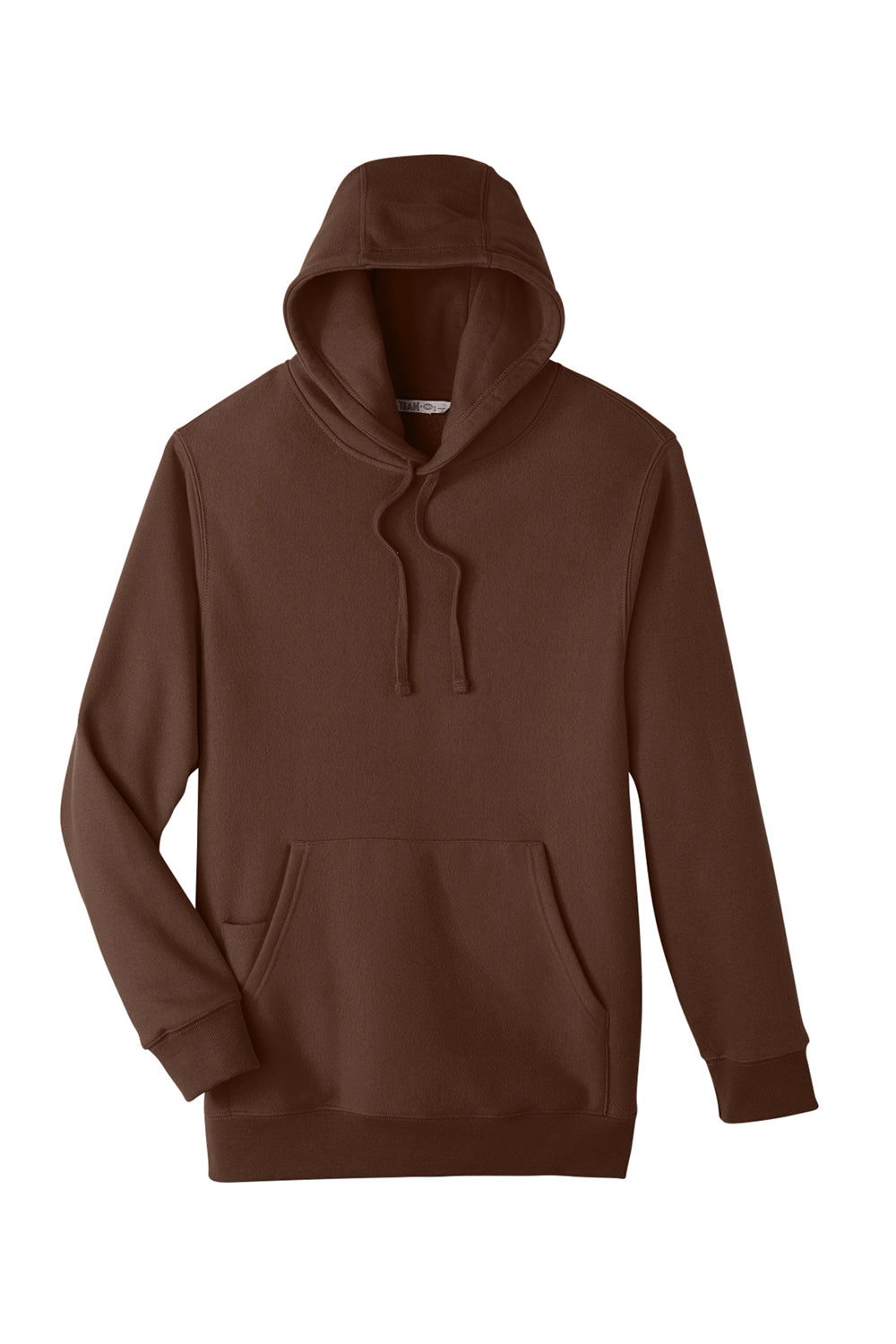 Team 365 TT96 Mens Zone HydroSport Fleece Water Resistant Hooded Sweatshirt Hoodie Dark Brown Flat Front