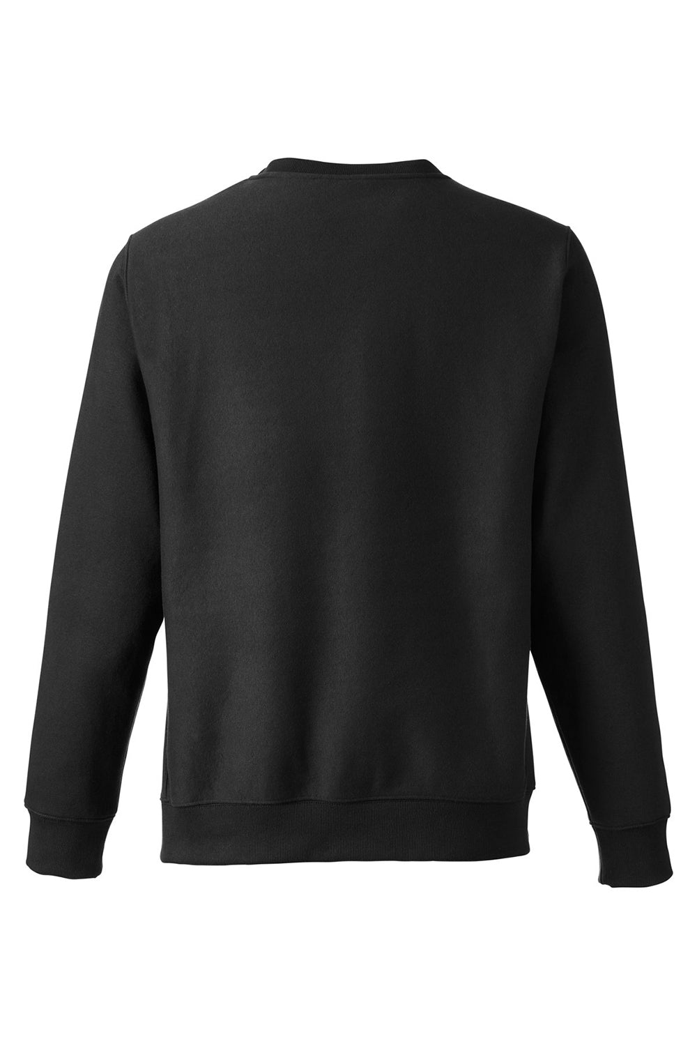 Team 365 TT98 Mens Zone HydroSport Water Resistant Crewneck Sweatshirt Black Flat Back