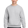 Team 365 Mens Zone HydroSport Water Resistant Crewneck Sweatshirt - Heather Grey