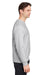 Team 365 TT98 Mens Zone HydroSport Water Resistant Crewneck Sweatshirt Heather Grey Model Side