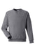 Team 365 TT98 Mens Zone HydroSport Water Resistant Crewneck Sweatshirt Heather Dark Grey Flat Front