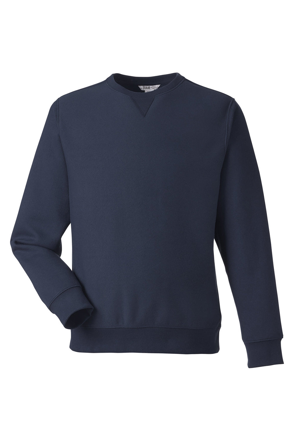 Team 365 TT98 Mens Zone HydroSport Water Resistant Crewneck Sweatshirt Dark Navy Blue Flat Front