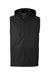 Team 365 TT99 Mens Zone HydroSport Hybrid Water Resistant Full Zip Hooded Vest Black Flat Front