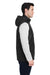 Team 365 TT99 Mens Zone HydroSport Hybrid Water Resistant Full Zip Hooded Vest Black Model Side