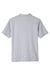 UltraClub UC105 Mens Lakeshore Performance Moisture Wicking Short Sleeve Polo Shirt Heather Grey Flat Back