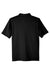 UltraClub UC105 Mens Lakeshore Performance Moisture Wicking Short Sleeve Polo Shirt Black Flat Back