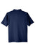 UltraClub UC105 Mens Lakeshore Performance Moisture Wicking Short Sleeve Polo Shirt Navy Blue Flat Back