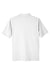 UltraClub UC105 Mens Lakeshore Performance Moisture Wicking Short Sleeve Polo Shirt White Flat Back