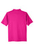 UltraClub UC105 Mens Lakeshore Performance Moisture Wicking Short Sleeve Polo Shirt Heliconia Pink Flat Back