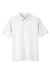 UltraClub UC105 Mens Lakeshore Performance Moisture Wicking Short Sleeve Polo Shirt White Flat Front