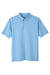 UltraClub UC105 Mens Lakeshore Performance Moisture Wicking Short Sleeve Polo Shirt Columbia Blue Flat Front