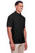 UltraClub UC105 Mens Lakeshore Performance Moisture Wicking Short Sleeve Polo Shirt Black Model 3q