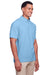 UltraClub UC105 Mens Lakeshore Performance Moisture Wicking Short Sleeve Polo Shirt Columbia Blue Model 3q