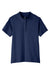 UltraClub UC105W Womens Lakeshore Performance Moisture Wicking Short Sleeve Polo Shirt Navy Blue Flat Front