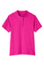 UltraClub UC105W Womens Lakeshore Performance Moisture Wicking Short Sleeve Polo Shirt Heliconia Pink Flat Front