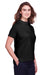 UltraClub UC105W Womens Lakeshore Performance Moisture Wicking Short Sleeve Polo Shirt Black Model 3q