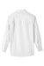 UltraClub UC500 Mens Bradley Performance Moisture Wicking Long Sleeve Button Down Shirt w/ Pocket White Flat Back