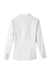 UltraClub UC500W Womens Bradley Performance Moisture Wicking Long Sleeve Button Down Shirt White Flat Back