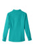 UltraClub UC500W Womens Bradley Performance Moisture Wicking Long Sleeve Button Down Shirt Jade Green Flat Back