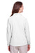 UltraClub UC500W Womens Bradley Performance Moisture Wicking Long Sleeve Button Down Shirt White Model Back