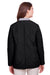 UltraClub UC708W Womens Dawson Quilted Water Resistant Full Zip Jacket Black Model Back