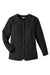 UltraClub UC708W Womens Dawson Quilted Water Resistant Full Zip Jacket Black Flat Front