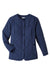 UltraClub UC708W Womens Dawson Quilted Water Resistant Full Zip Jacket Navy Blue Flat Front