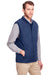 UltraClub UC709 Mens Dawson Water Resistant Quilted Full Zip Vest Navy Blue Model 3q