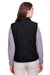 UltraClub UC709W Womens Dawson Quilted Water Resistant Full Zip Vest Black Model Back