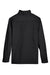 UltraClub UC792 Mens Coastal Performance Moisture Wicking Fleece 1/4 Zip Sweatshirt Black Flat Back