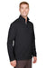 UltraClub UC792 Mens Coastal Performance Moisture Wicking Fleece 1/4 Zip Sweatshirt Black Model 3q