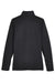 UltraClub UC792W Womens Coastal Performance Moisture Wicking Fleece 1/4 Zip Sweatshirt Black Flat Back