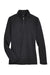 UltraClub UC792W Womens Coastal Performance Moisture Wicking Fleece 1/4 Zip Sweatshirt Black Flat Front