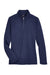 UltraClub UC792W Womens Coastal Performance Moisture Wicking Fleece 1/4 Zip Sweatshirt Navy Blue Flat Front