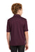 Port Authority Y540 Youth Silk Touch Performance Moisture Wicking Short Sleeve Polo Shirt Maroon Model Back