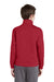 Sport-Tek YST241 Youth Sport-Wick Moisture Wicking Fleece Full Zip Sweatshirt Deep Red Model Back