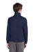 Sport-Tek YST241 Youth Sport-Wick Moisture Wicking Fleece Full Zip Sweatshirt Navy Blue Model Back