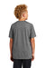 Sport-Tek YST400 Youth Moisture Wicking Short Sleeve Crewneck T-Shirt Heather Dark Grey Model Back