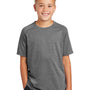 Sport-Tek Youth Moisture Wicking Short Sleeve Crewneck T-Shirt - Heather Dark Grey