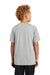 Sport-Tek YST400 Youth Moisture Wicking Short Sleeve Crewneck T-Shirt Heather Light Grey Model Back