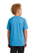 Sport-Tek YST400 Youth Moisture Wicking Short Sleeve Crewneck T-Shirt Heather Pond Blue Model Back