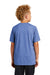 Sport-Tek YST400 Youth Moisture Wicking Short Sleeve Crewneck T-Shirt Heather True Royal Blue Model Back