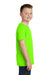 Sport-Tek YST450 Youth Competitor Moisture Wicking Short Sleeve Crewneck T-Shirt Neon Green Model Side