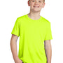 Sport-Tek Youth Competitor Moisture Wicking Short Sleeve Crewneck T-Shirt - Neon Yellow