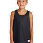 Sport-Tek Youth Reversible Mesh Moisture Wicking Tank Top - Black