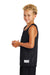 Sport-Tek YST500 Youth Reversible Mesh Moisture Wicking Tank Top Black Model Side